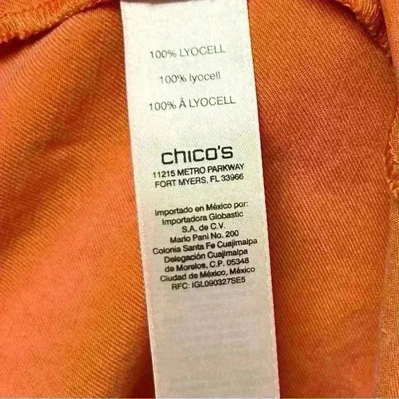 Chico's Ochre Ruffle Women’s Jacket Size 1 with inside pockets - Picture 14 of 15